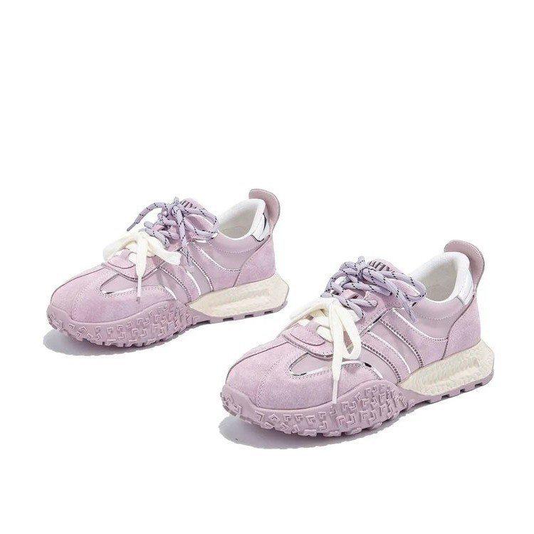 

Trendy Thick-Soled German Trainers: 2025 Spring/Summer Collection Women s Casual Low-Top Sports Running Shoes 37 світло-жовтого кольору