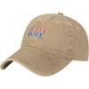 Vote Blue Democratic Baseball Cap Washed Cotton Adjustable Dad Hat for Unisex Casual Wear