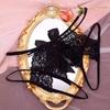 Sexy Women's Detachable Three Point Two-piece Set Open Crotch Mini Panties Lace Lingerie Thong Strap Underwear