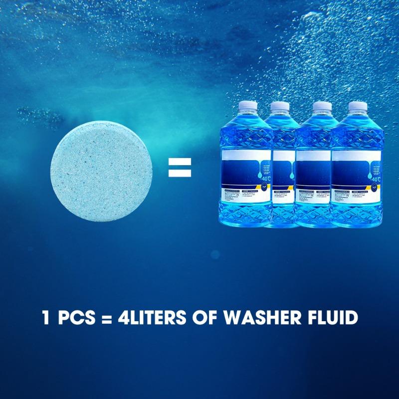 Soluție de curățare a parbrizului mașinii Tablete efervescente Apă de sticlă concentrată solidă Film de degresare auto pentru sticlă Detergent insecticid pentru gume