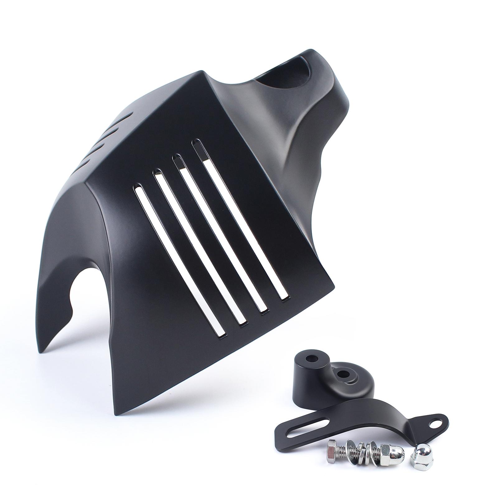 Mptprcycle Black Twin Horn Cover Cowbell For Harley Big Twins V-Rods 1992-2020 чёрный