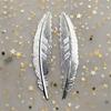 1pc Handmade Gold Silver Plated Page markers Metal Feather Book darts Bookmark Students Stationery