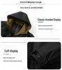 Men's Plus Size Mid-Length Hooded Cotton Jacket - Winter Fashion Brand 808