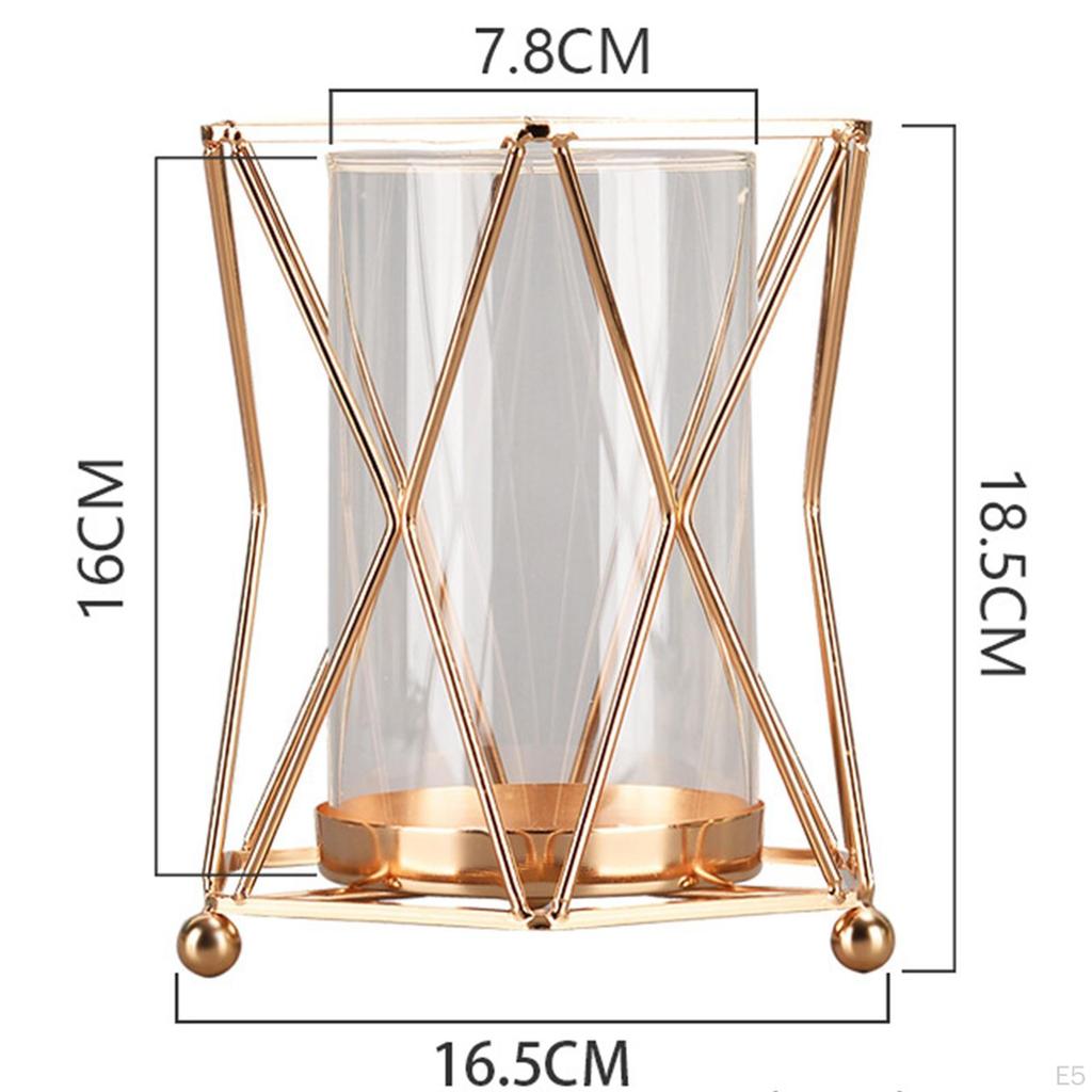Flower Vase Figurines Candle Holder for Living Room Decoration