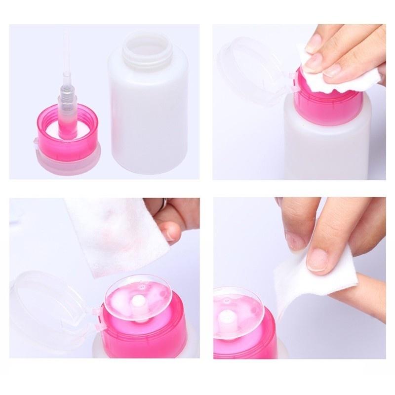 70ml Nail Art Mini Pomp Dispenser Lege Fles Acryl Gel Polish Remover Cleaner Liquid Container