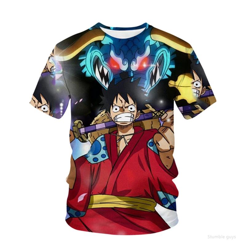 Men's Casual One Piece T-Shirt Zoro Modern Print Boys Clothes Girls Short Sleeve Men Jersey Breathable Summer