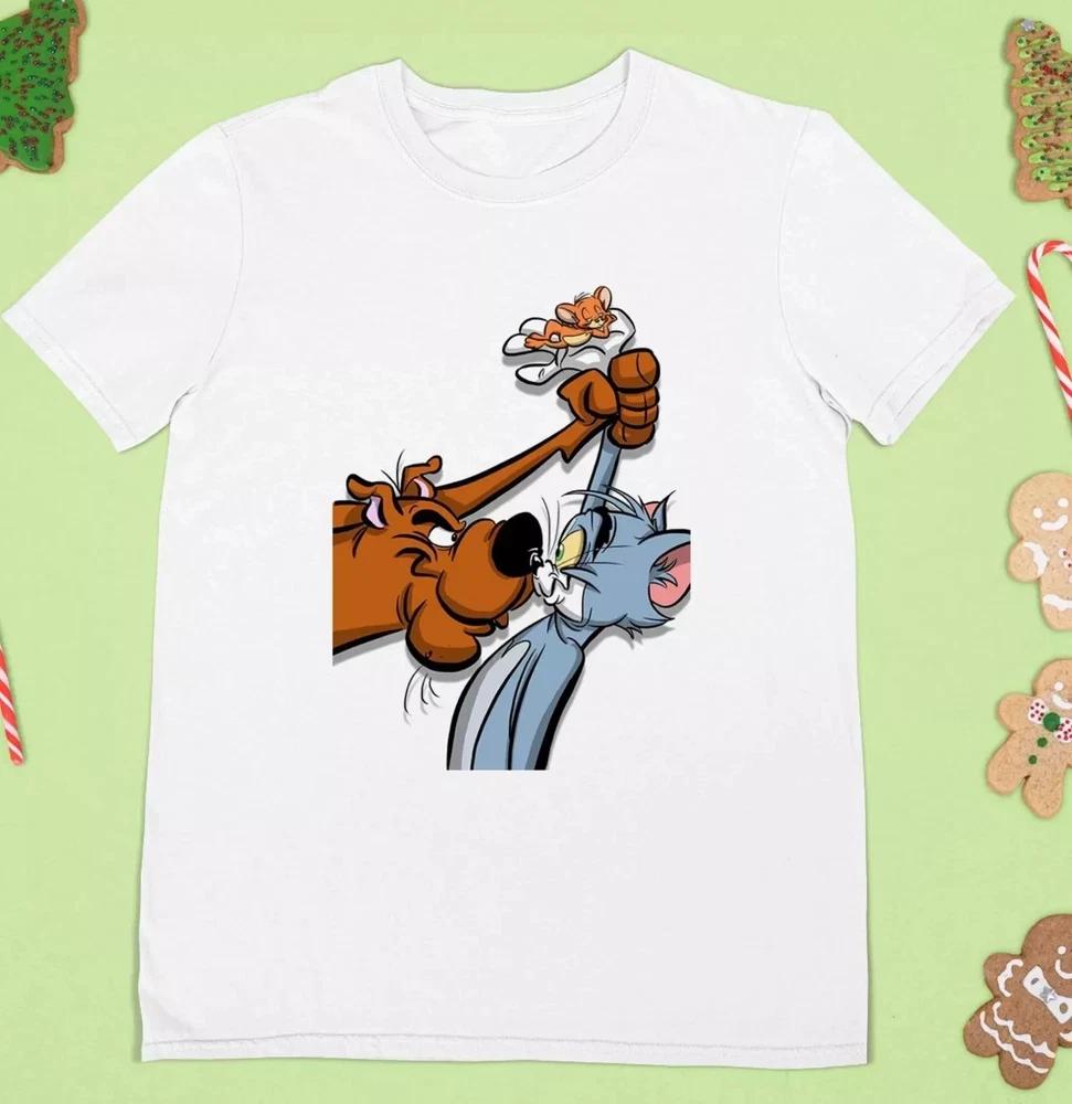 Scooby Doo Meet Tom and Jerry TShirt Unisex Tee For Men All Size S To 5XL S