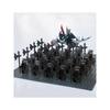 New 21Pcs Solider Uruk Hai Army Figrues King Angmar With Fell Beasts Shield Sword Bow Spear Weapons Kid Toys
