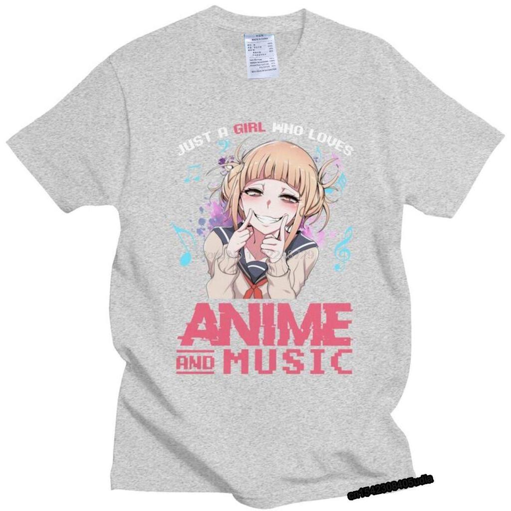 Male A Girl Who Loves Anime Music Himiko Toga Graphic T Shirt New Tshirt TShirt Cotton Tees Streetwear Oversize Mens Clothing