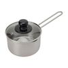Maruyama Aresus Milk Pan 14cm 1.2L with Glass Lid C27168 IH Compatible Gas Stove Compatible Stainless Steel Small Pot Made In Japan