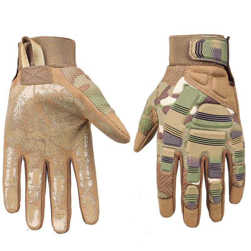 Outdoor sports tactical gloves all-finger locomotive riding gloves
