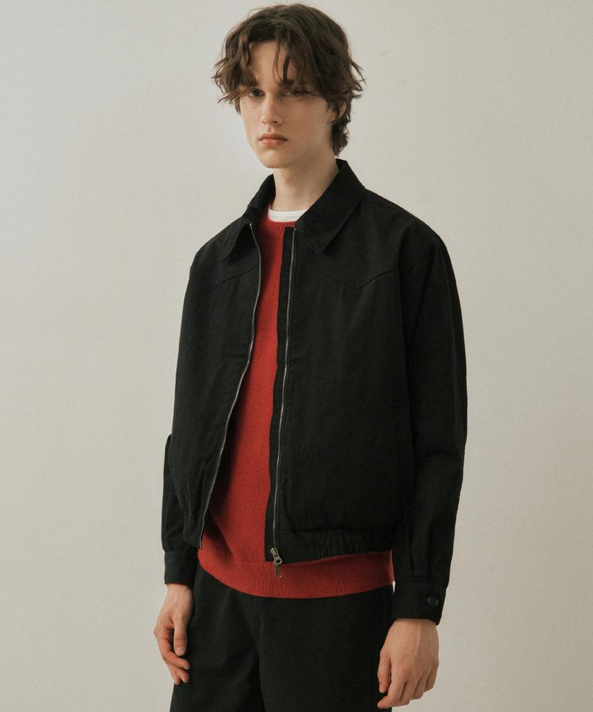 Wednesday Oasis Dust Western Trucker Jacket_Black(W25-Ot07)