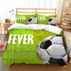 Set Letto 2/3 Pezzi Copripiumino di Alta Qualità Design Unico Stampa 3D Calcio Set Copripiumino con Cuscino