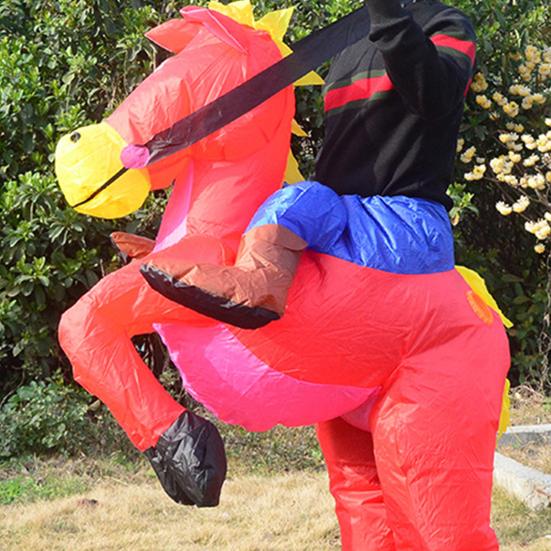 Horse Costume Exquisite Creative Vibrant Widely Used Soft Elastic Long Lasting Easy To Use Fancy Blow Up Costume Party Supplies