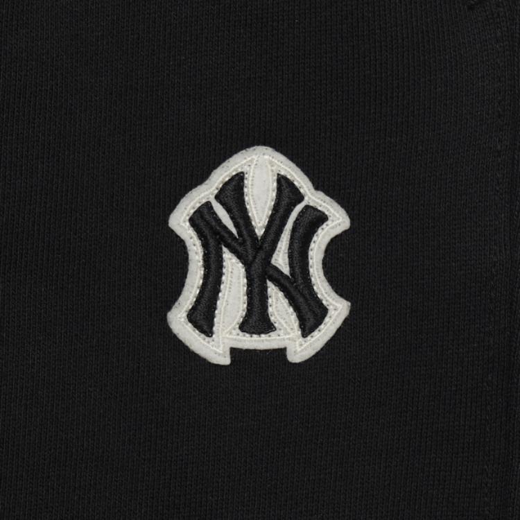 MLB New York Yankees Elastic Solid Color Brand Logo Casual Shorts Unisex Shorts Black 3ASPB0133-50BKS