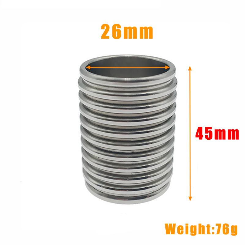 Metal Cock Ring Penis Bondage Lock Ball Scrotum Stretcher Delayed Ejaculation Time Extend Testicles Sex Toys for Men Gay 18