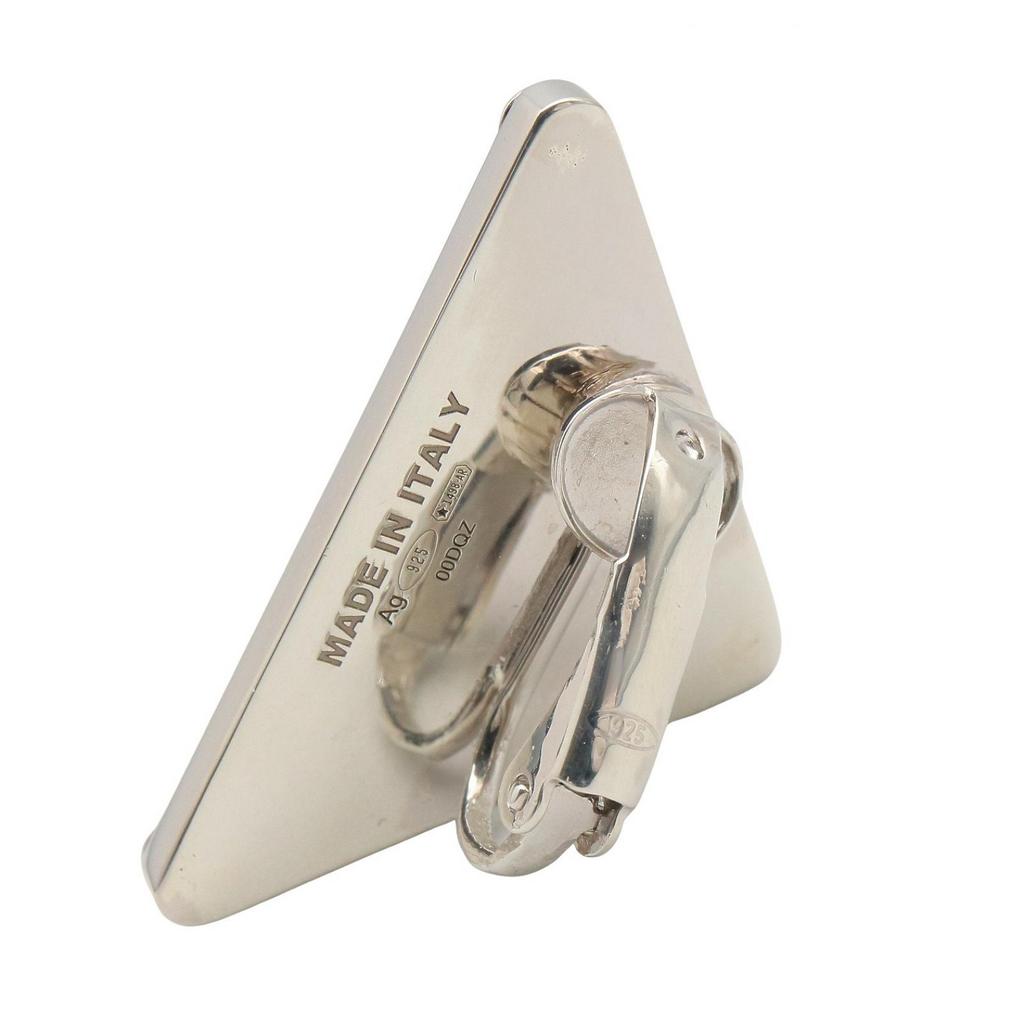 Used PRADA 1JO722 SV925 Left Ear Earring Silver925 Yellow Silver Used