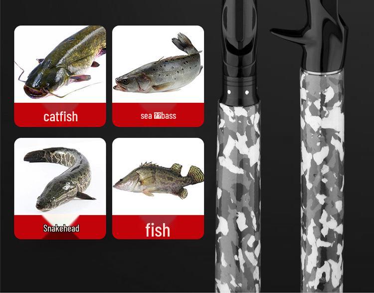 Carbon Ultra-Strong XXH Black Bass Lure and Boat Rod