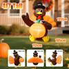 122 cm Versatile Photo Props Home Decor Easy to Use Inflatable Turkey Decoration for Thanksgiving Halloween Holiday Autumn