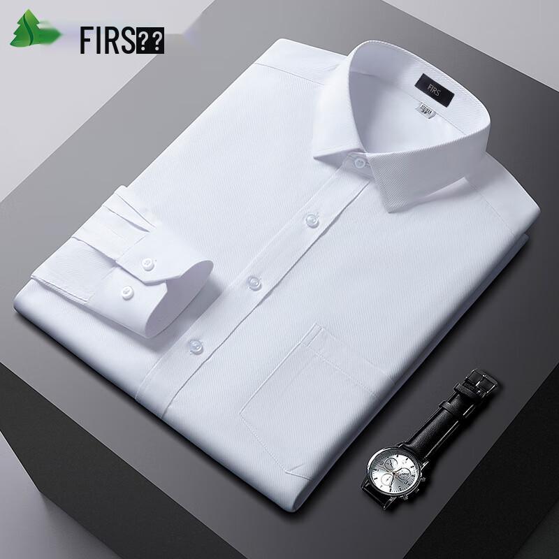 FIRS Men's Long-Sleeve Non-Iron Business Casual Shirt