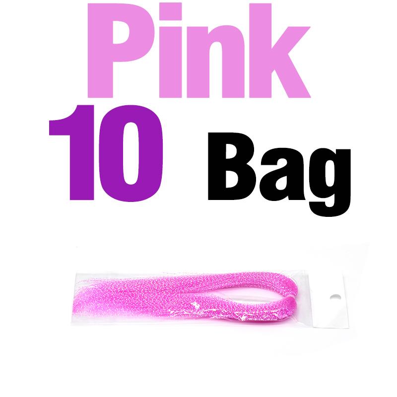 MNFT 10Bags Fly Tying Materials Muti-color Fly Fishing Crystal Flash Flashabou Tinsel for Making Fly Fishing Lur