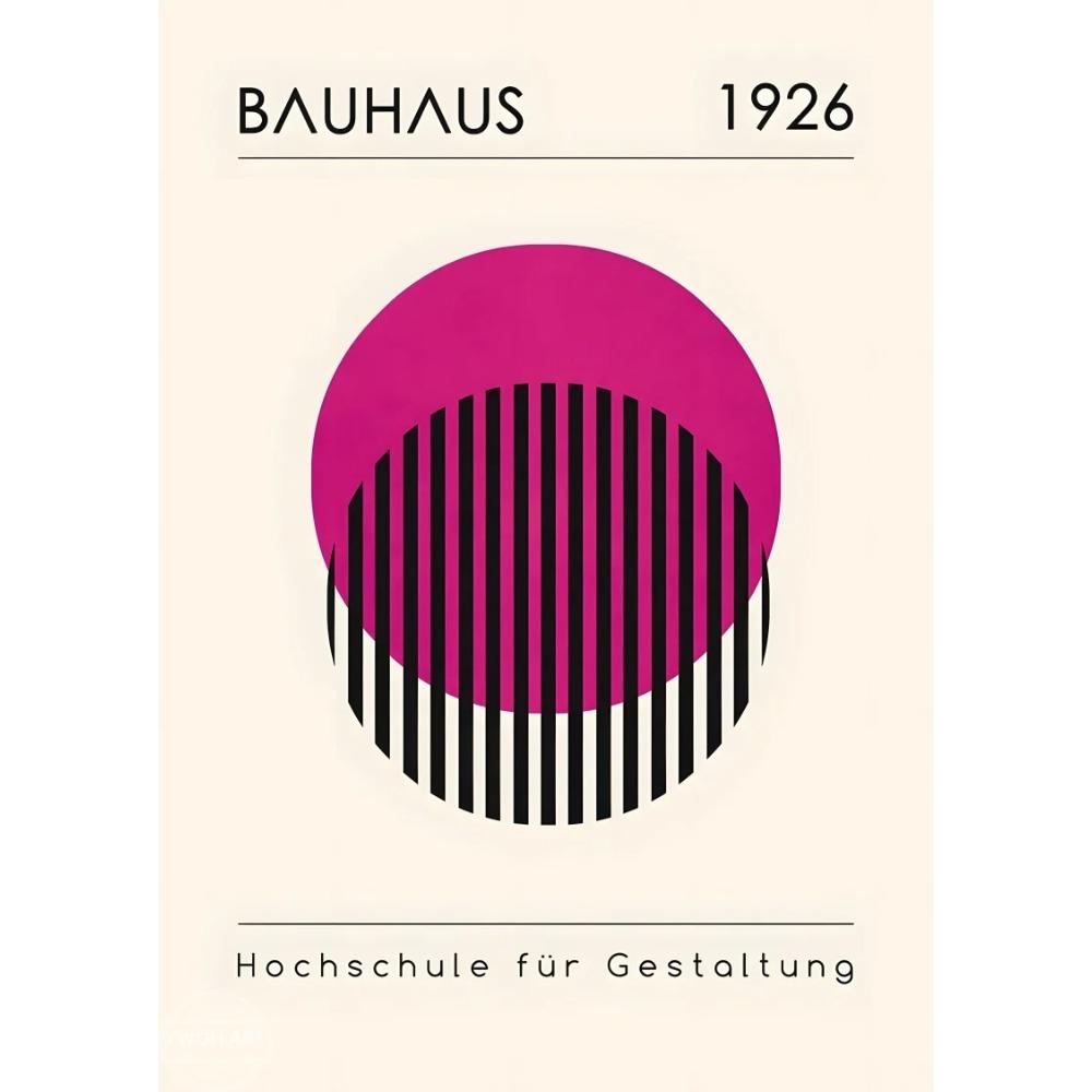 Mid Century Modern Abstrakt Bauhaus Druck Geometrische Poster Bild Leinwandmalerei Wandkunst Heimdekoration Galerie Wohnzimmer Wandbild 21X30CMNo Framed