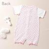 de Jersey Floral Print Shortalls for Hospital Clothes for Cotton [Cream Coco] Spring/Summer Newborns, Babies, Cool, Girls, Simple, Cute, 100%