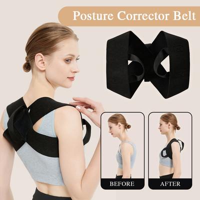 Verstellbarer Gürtel zur Korrektur der Rücken- und Schulterhaltung, Schlüsselbein-Wirbelsäulenstütze, um Ihren Körper zu Hause, Büro, Sport, oberen Rücken und Nacken zu formen
