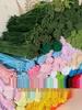 Thickened White Chenille Pipe Cleaners - Mixed Colors for DIY Bouquet Crafts