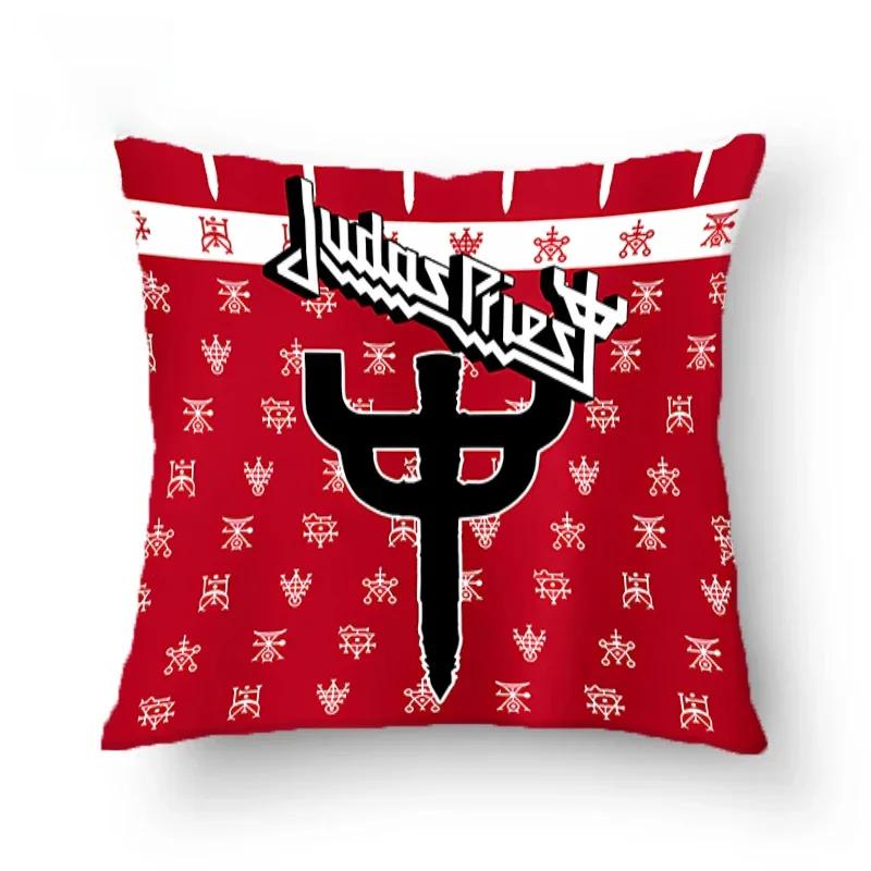 Judas-Priest Kissenbezüge Dekorative Sofakissen Beidseitig bedruckter Kissenbezug 45*45 Kissenbezug Kissenhüllen Zuhause