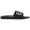 Emporio Armani EA7 Round Toe Flat Logo Beach Sandals Unisex Footwear Black 7X000108AF15118UC001