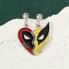 2 st Deadpool Wolverine Cospay Bästa Vänner Halsband Superhjälte Parhalsband Hjärthänge Vänskap Matchande Gåvor