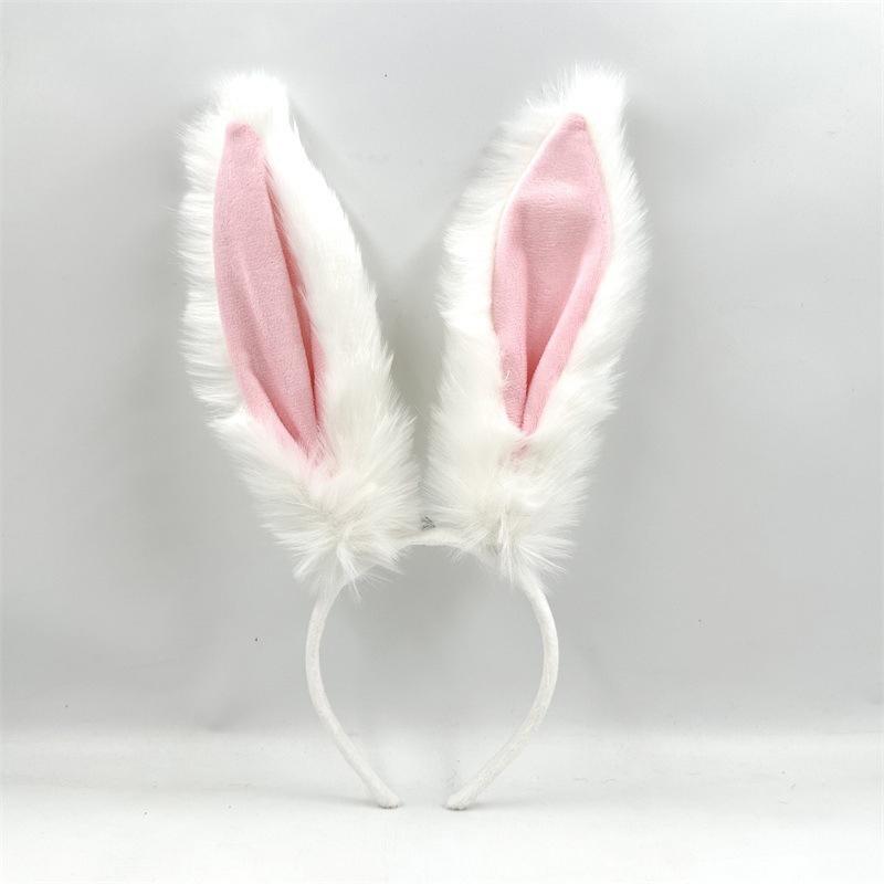 Christmas Rabbit Long Ear Headband For Women Cosplay Bunny Girl Cute And Funny Headband Accessory