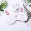 Cartoon Unicorn Sleep Mask Soft Plush Funny Animal Eye Masks Eyeshade Sleeping Mask for Girls and Adults Travel Eye Cover