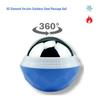 Diamond Edition Stainless Steel Massage Ball - Hot/Cold Therapy Handheld Roller for Muscle Relaxation, Yoga, Fitness (60mm)