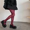 Punkový styl Sladká dívka Punčocháče Nadkolenky Spodní prádlo Punčochové zboží Sexy Síťované Punčochové kalhoty Barevné Vykrojené Body