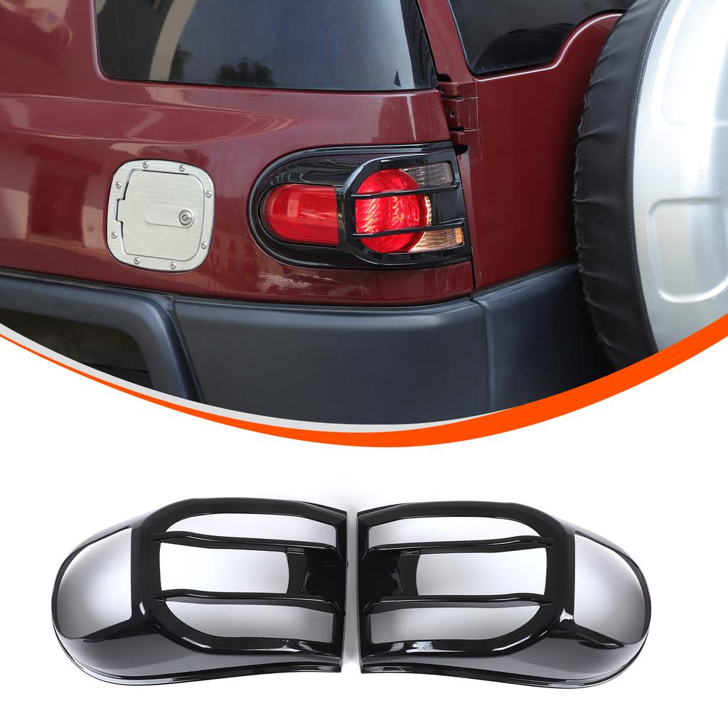 For Toyota FJ Cruiser 2007-2025 ABS Glossy Black Car Front Fog Light Bumper Frame Trim Headlight Cover Accessories