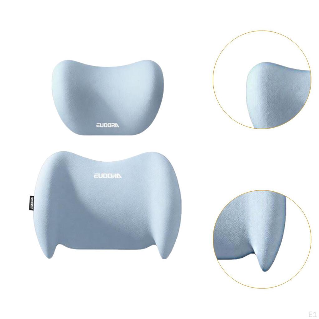 Car Headrest & Waist Support Cushion Fits All Vehicles Ergonomic Versatile Utility Neck