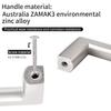 Pevná čtvercová tyčová skříňková rukojeť - Matný broušený nikl Nábytková úchytka 6 palců-(152,4 mm) Rozteč šroubů 6 ks pro dveře kuchyňské skříňky Ložnice