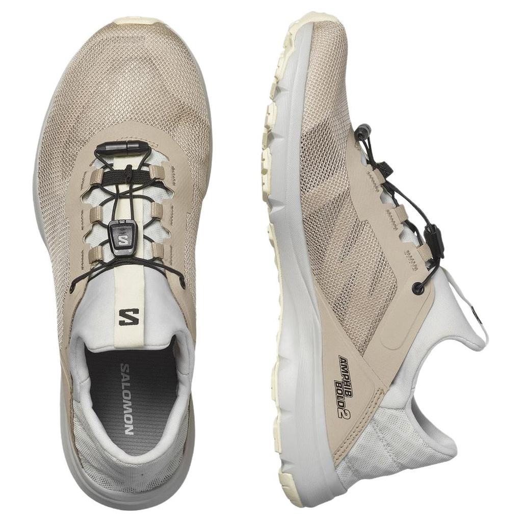 Salomon Amphib Bold 2.0 Comfortable Non-Slip Low-Top Running Shoes Women sneaker Light-Yellow Gray L47447100