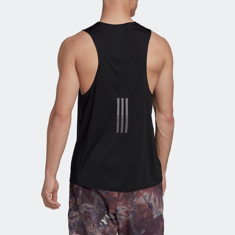 Adidas U Prly Sleeveless Round Neck Loose Fit Sports Tank Top Unisex Tops Black HK4514