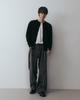 Nodu Nose Ribbed Round Soft Cardigan [2 Colors]