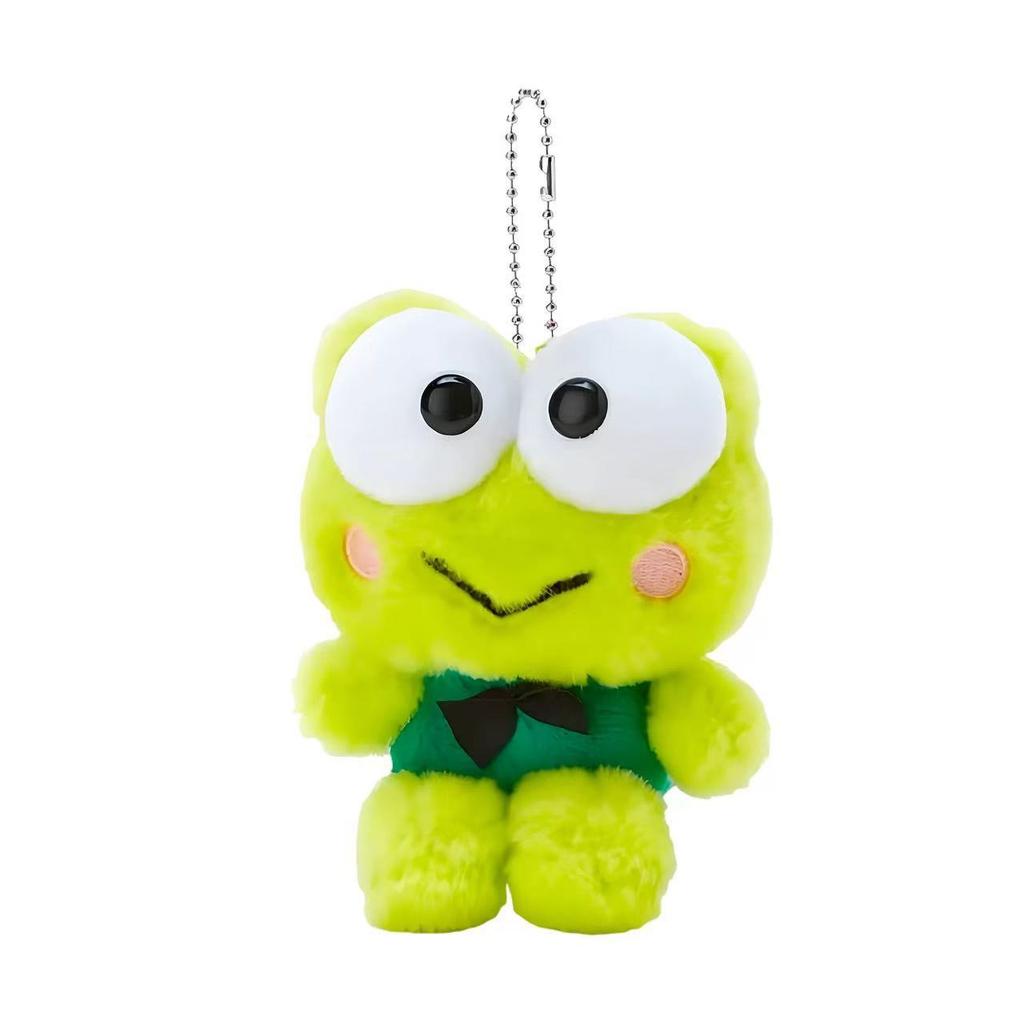 Vintage Sanrio Plush Toy Keychains Retro Hangyodon My Melody Keroppi Keyring Anime Cartoon Pochacco Doll Toy Bag Pendant Gift