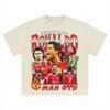 Cristiano Ronaldo Cotton Men's Football Tshirt Manchester Jersey Commemorative Shirt Summer Unisex Oversized Short Sleeve Shirt