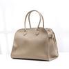Head Layer Cowhide Tote Bag Margaux10/15 Single Shoulder Genuine Lychee Pattern Large Capacity Handbag Travel