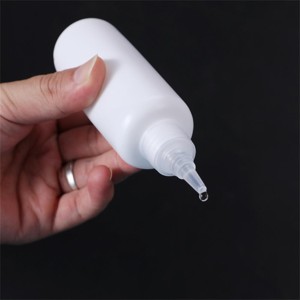 5/10/20/30/50/60/100ml Empty PE Plastic Glue Bottles With Screw-On Lids Squeeze Liquid Ink Oil Dropper Bottles