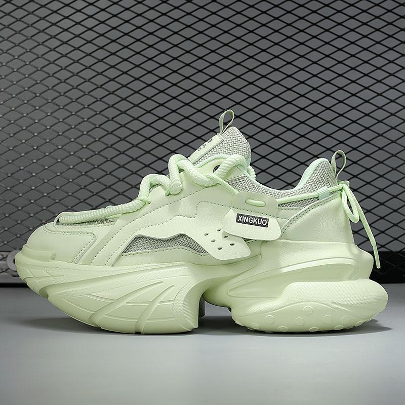 Street Style Shoes Men Punk Casual Sneakers Men Green Street Sport Running Shoes For Men Platform Basketball Sneakers Shoes Men