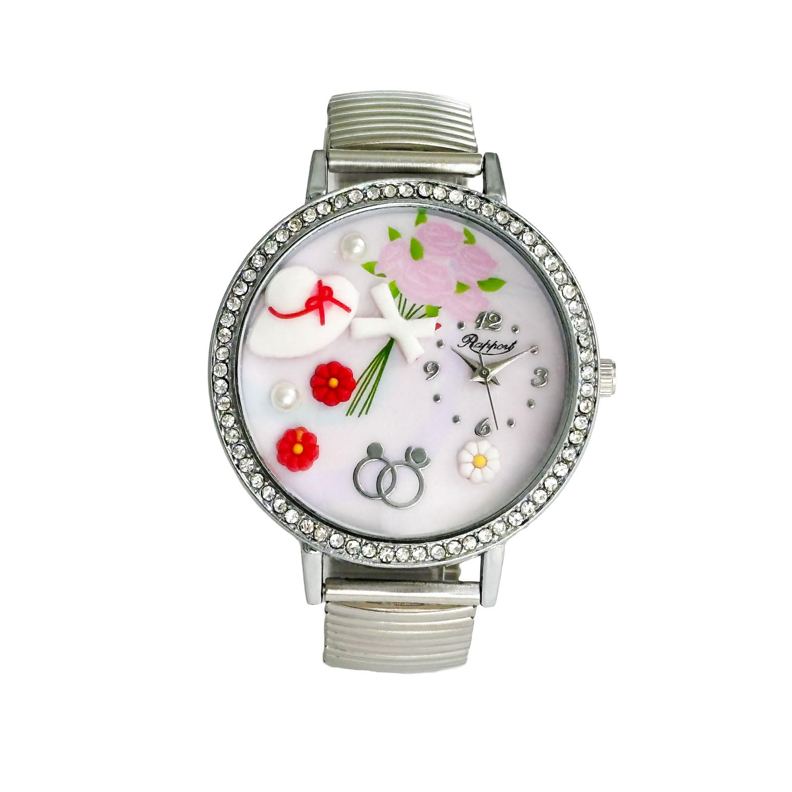 

[Takeuchi Shoji] Wristwatch Rapport Fancy Bellows Watch 167008 Women s Silver