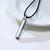 Rockyu Men's Simple Tungsten Rectangular Stick Pendant Bar Necklace, Y-Shaped, Hypoallergenic, Perfect for Anniversary and Christmas Gifts