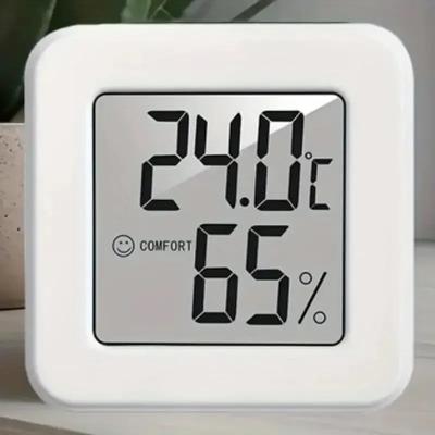 Miniature Indoor Temperature and Humidity Gauge, Electronic Digital Display, Shows Both Humidity and Temperature.